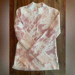Free people tie-dye pink shirt. Size small. Very stretchy.